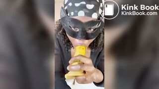 Nasty BBW SL doing her shitting and smear thang