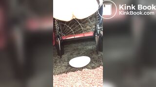 Valentina shitting scat tranny pooping in dish