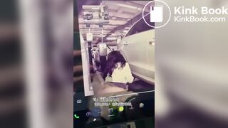 Chinese girl poops outside car