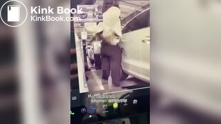 Chinese girl poops outside car