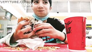 eating own shit in a mall