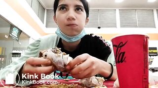 eating own shit in a mall