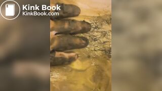 Smearing piss, shit and sweaty