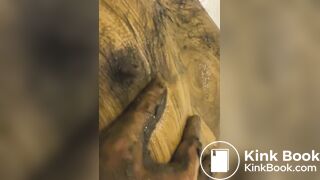 Smearing piss, shit and sweaty