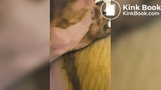 Smearing piss, shit and sweaty