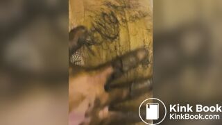 Smearing piss, shit and sweaty