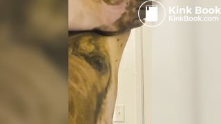 Smearing piss, shit and sweaty