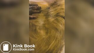 Smearing piss, shit and sweaty