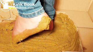 sexy chinese feet full of dog scat in pantyhose 5