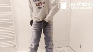 hot dude smears shit and gets dressed