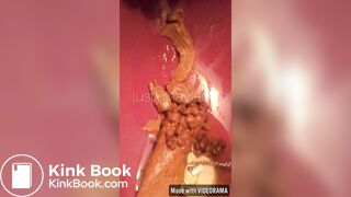 Lustymaylasia shits in a sink and tastes it all