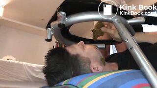 a bottom shit eater for 2 tops