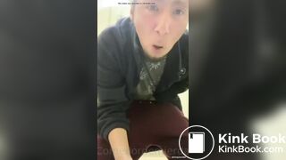 guy eats shit from toilet