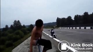 Shitting Over On The Bridge