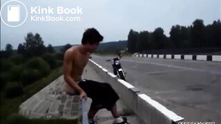 Shitting Over On The Bridge