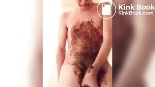 scat twink smears and eats