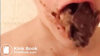 scat twink smears and eats