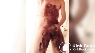 scat twink smears and eats