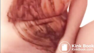 scat twink smears and eats