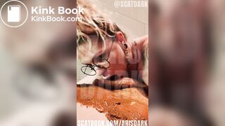 Scat handjob and blowjob @scatdark @dirtyanalscat