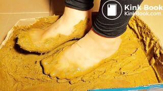 walmart nylon socks test in very big dog shit