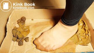 walmart nylon socks test in very big dog shit