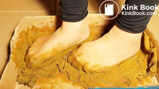 walmart nylon socks test in very big dog shit