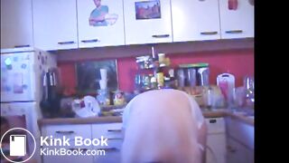 Fat mature lady shit on her bra and wears it