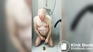 perverted satan slave takes a scat treatment