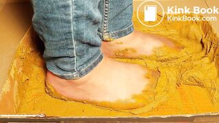 the shit of 4 very sick big dogs in nylon part 2