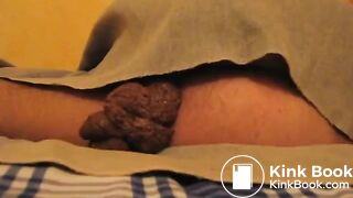 guy shits in bed