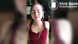 She eats his shit