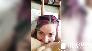 She eats his shit
