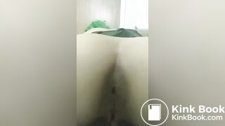 Taking a nice shit in the toilet (no sound)