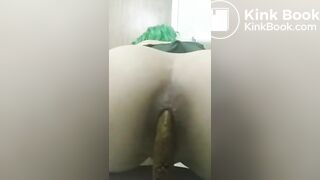 Taking a nice shit in the toilet (no sound)