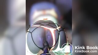 Sissy on XTC shits on dildo, solo pnp