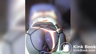 Sissy on XTC shits on dildo, solo pnp