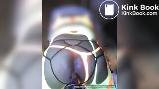 Sissy on XTC shits on dildo, solo pnp