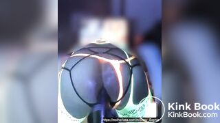 Sissy on XTC shits on dildo, solo pnp