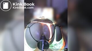 Sissy on XTC shits on dildo, solo pnp