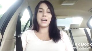 Very Hot Brunette Pulls Over and Shit's in Mouth