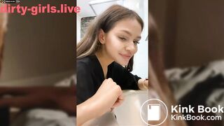 Crazy young russian girl drink piss and eat poo sw