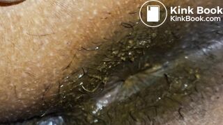 Sleep gf dirty butthole spread for cleaning