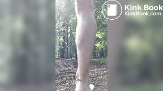 Nackig im Wald Abspritzen
