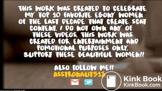 Sexy SCAT Girls Pooping - EBONY edition TOP 10