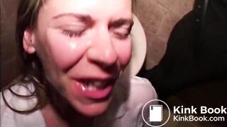 Scat and piss in the toilet