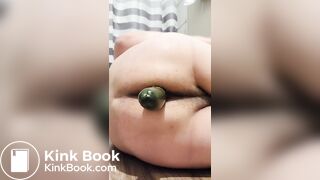 Gay scat with cucumber