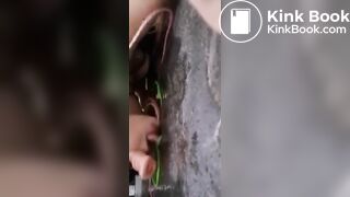 Pig whore running amok in public