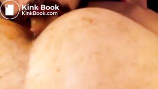 toilet pig eats and drinks