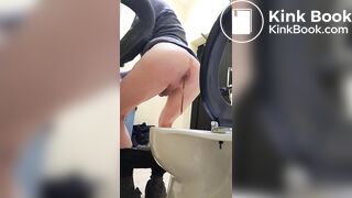 Cum and take a shit